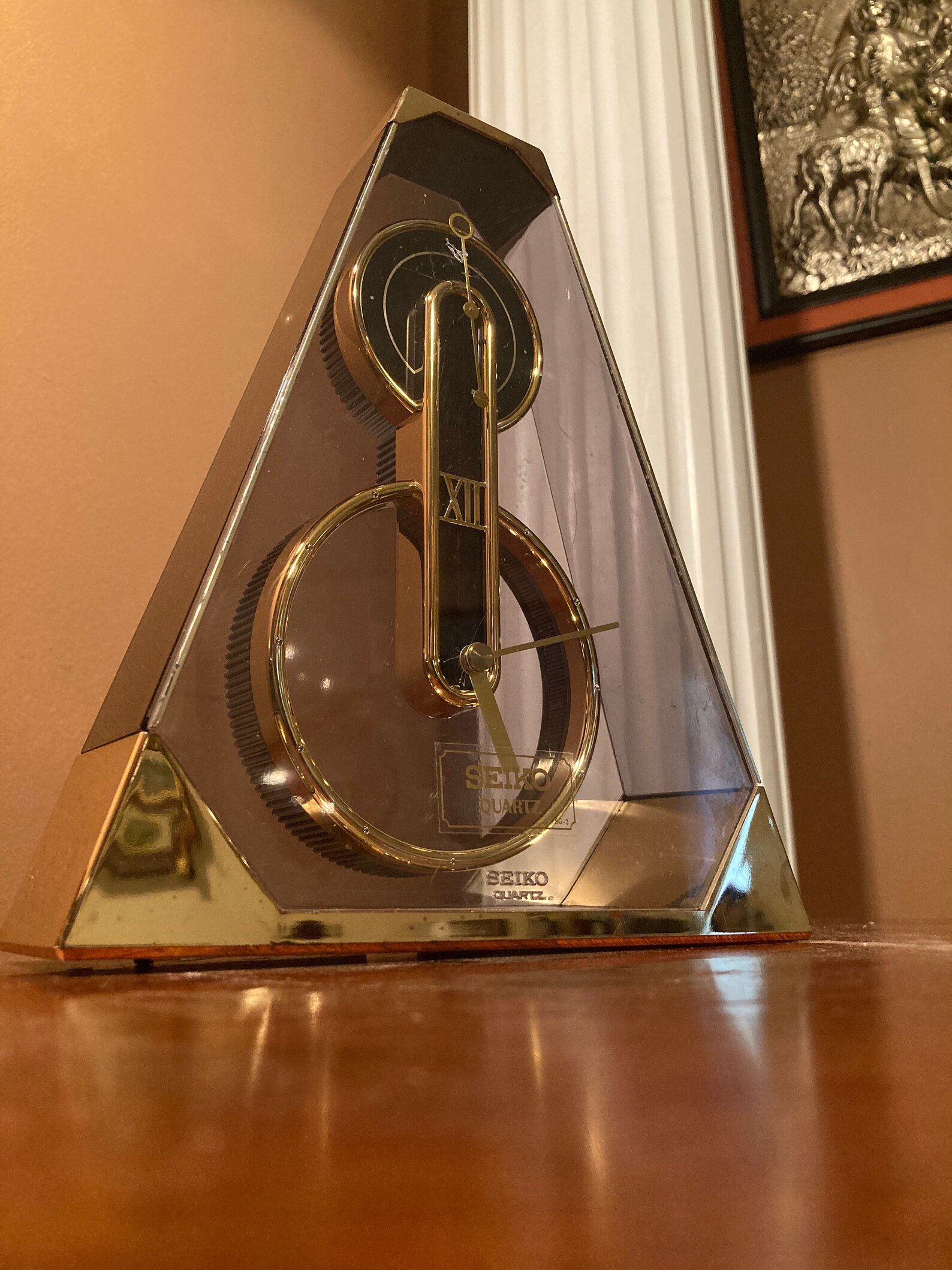 Stylish Seiko Quartz table clock Etsy