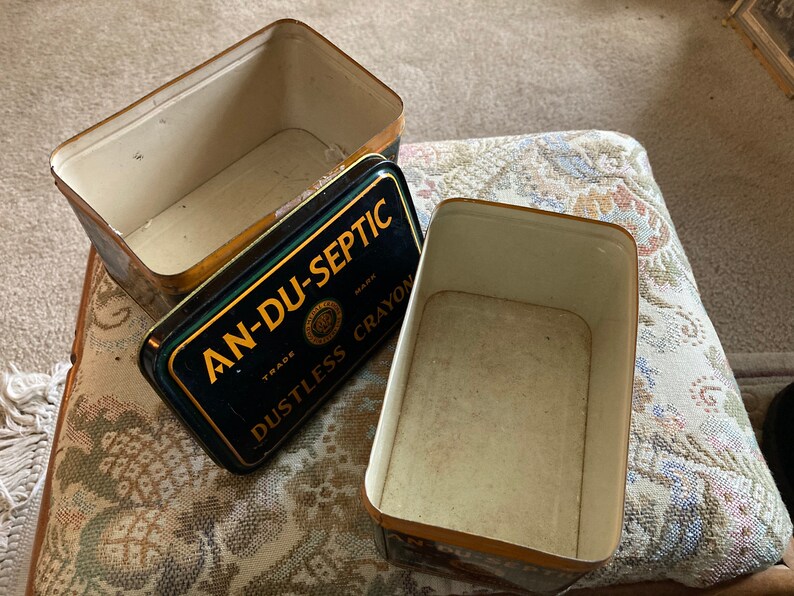 Vintage An-du-septic art tins