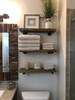 Floating Shelf 7 1/4'D Wall Floating Shelf Floating Shelf Farmhouse Decor Pipe Shelf Wood Floating Shelving Bathroom Shelf Home 