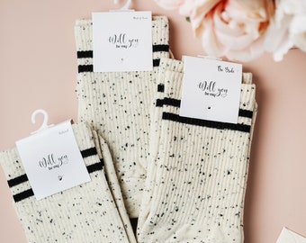 Bridesmaid Sock, Proposal Socks, Wedding Party Socks, Bridal Party Socks,Wedding Socks, Bridesmaid Proposal Gift, Grip Socks