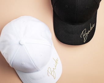 UNISEX Bride, Groom, Groomsman Bridesmaid Hats - Bride Baseball Hat - Bachelorette Baseball Caps - Bride to Be Cap - Bride Cap Hats