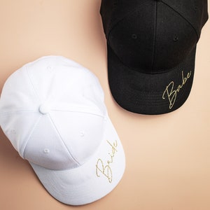 UNISEX Bride, Groom, Groomsman Bridesmaid Hats - Bride Baseball Hat - Bachelorette Baseball Caps - Bride to Be Cap - Bride Cap Hats