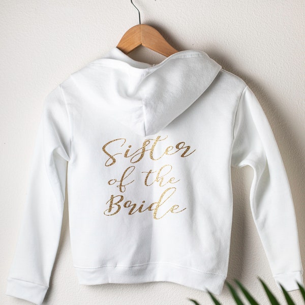 WOMAN Kids/Adult Hoodie Wedding Bride Zip-up - Bride Personalized Bride Sweater Personalized Bride Hoodie - Zip Up Bride Gifts Shany font