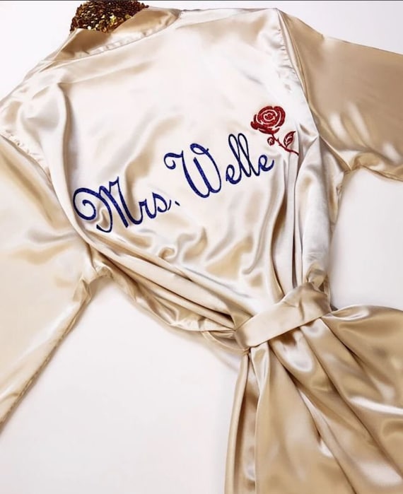 Beauty and the Beast Inspired Robe Wedding Robe Disney Inspired