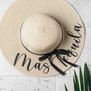 Cappello da sole floscio, cappelli per feste di addio al nubilato, cappelli da spiaggia per damigelle d'onore, cappelli per feste di addio al nubilato, cappelli da sole per damigelle d'onore - regali per damigelle d'onore in spiaggia