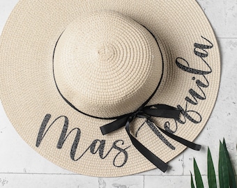 Sombrero de sol flexible Sombreros de despedida de soltera Sombrero de playa para dama de honor Sombreros de despedida de soltera Sombrero de sol para dama de honor - Regalos de dama de honor en la playa