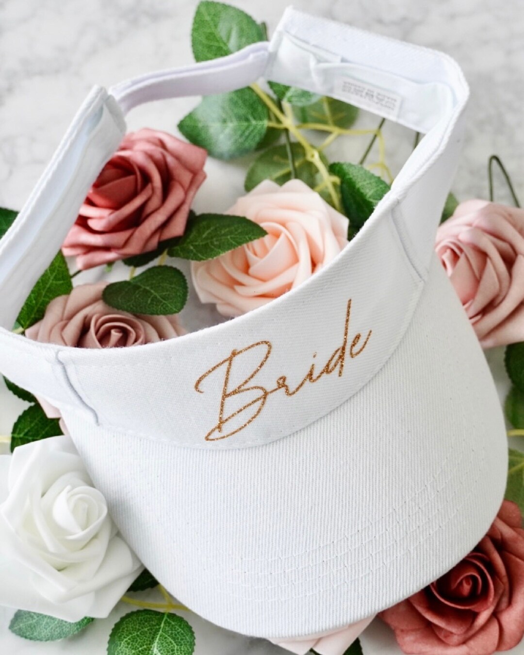 Bride and Babe Visor Hats, Bridesmaid Visor, Bachelorette Visor Hat ...