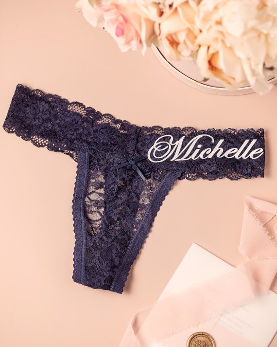 Personalized Gift for Her Bride Panties Lace Wedding Underwear Bridal  Shower Gift Bachelorette Personalized Honeymoon Christmas Gift 