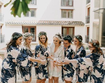Floral Bridesmaid Robes - Bridesmaid Gifts - Floral Robe - Getting Ready Robes - Bridal Party Gifts - Kimono - Bridesmaid Proposal