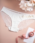 Personalized gift for her Bride Panties Lace Wedding Underwear Bridal Shower Gift Bachelorette Personalized Honeymoon Christmas Gift