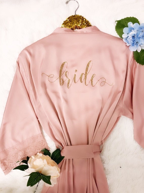 silk robe bridesmaid