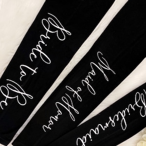 Braut Party Leggings Brautjungfer Leggings Yoga Bachelorette Leggings Braut werden Outfit Braut Geschenkideen Leggings Weihnachtsgeschenke