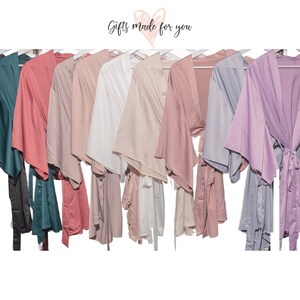 Bridesmaid Robes 10 Colors Bridal Party Robes | Bridesmaid Gifts | Satin Robe | Bridesmaid Proposal | Bridal Robe | Wedding Robe