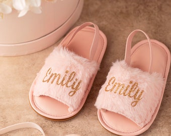 Gifts Personalized Kids Slippers Gifts for babies, christmas gifts christening gifts Fluffy Slippers Christmas Gifts toddler Christmas Gifts