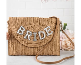 Bridal Shower Gift for Bride to Be Engagement Gift Ideas Honeymoon Bride Straw Purse Bride Gift Ideas Wedding Gift Bride Mother's Day Gift