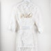 Leaf Lace Bridal Robe | Bride Robe | Bridesmaid Robe| Bridal Party Lace Bridal Shower Robe| Wedding Getting Ready Robe Christmas Gifts 