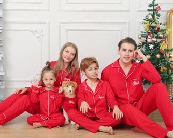CLOSEOUT Cotton Christmas matching pajamas Cotton Pajamas Hight quality Christmas  Couple  Family Matching gifts picture Christmas pajamas