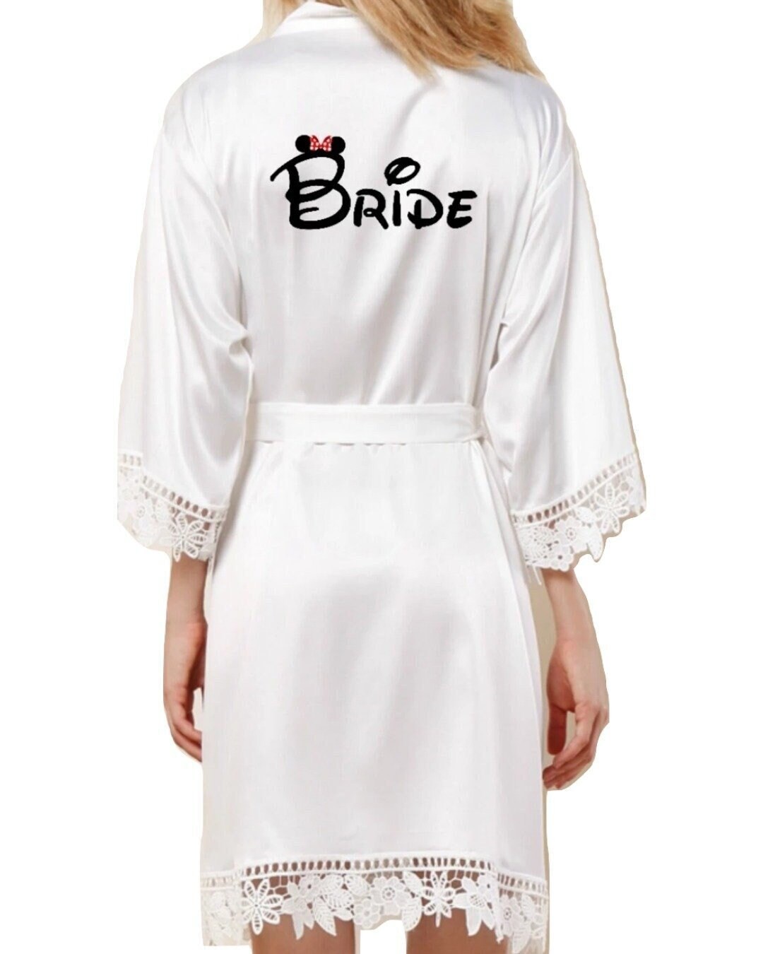 Disney Inspired Polyester Bridal Robe Bridal Robe Bridal Party - Etsy