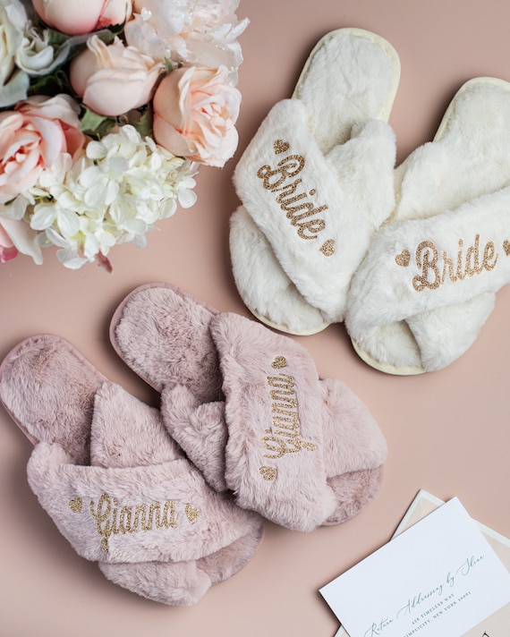 Etsy bridesmaid slippers deals
