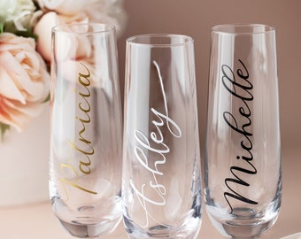 Wedding Flute, Christmas Flute Gifts Bride Champagne Flute - Bride Wine Glass  Cup - Bride Glasses - Personalized Champagne Flutes  Wine