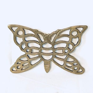 Vintage Brass Butterfly Trivet Pot holder