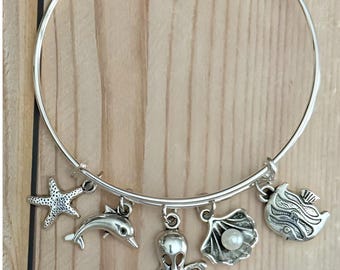Ocean Inspired Charm Bracelet