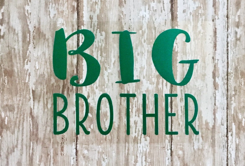 Big Little Sister Brother Custom Iron on Vinyl Decal Sibling Etsy