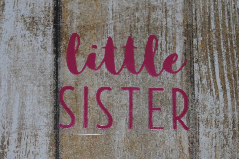 Big Little Sister Brother Custom Iron on Vinyl Decal Sibling Etsy