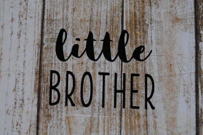 Big Little Sister Brother Custom Iron on Vinyl Decal Sibling Etsy