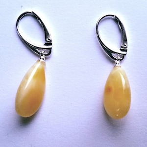 Boucles d&#39;oreilles en ambre de la Baltique, Boucles d&#39;oreilles en ambre naturel, Boucles d&#39;oreilles en ambre de la Baltique caramel écossais, Ambre vintage, Ambre de la Baltique vintage