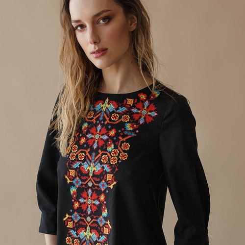 Ukrainian Vyshyvanka Embroidered Dress. Gift for Her. Gift for - Etsy