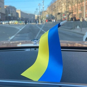 Ukrainian flag in CAR  from Ukraine made in Ukraine. Flag Ukraine, Ukrainian national flag Ukraine seller Ukraine Ukrainian shop