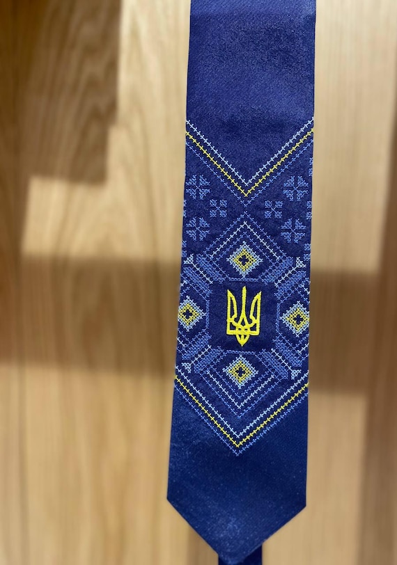 ukrainian embroidered ties