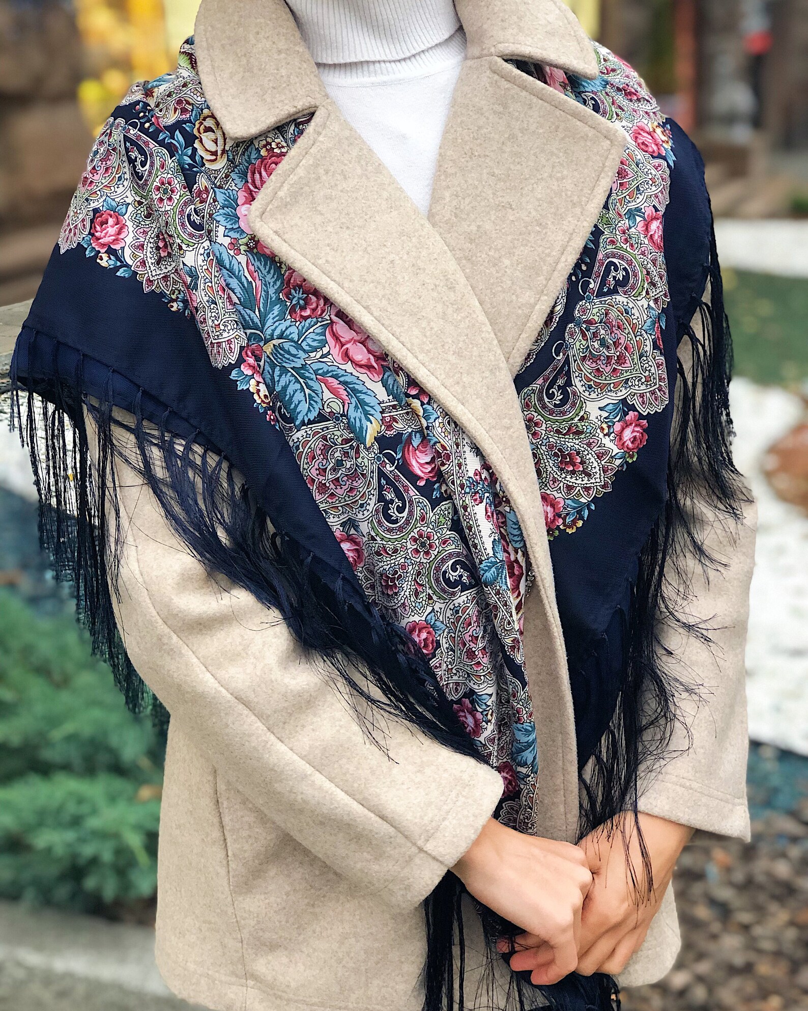 2021 Ukrainian shawl 80% Wool Ukrainian scarf Gifts for | Etsy