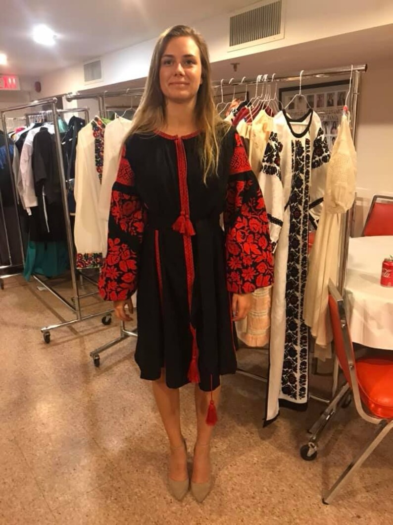 Gift for Women Gift for Wife Ukrainian Dress Ukrainian vyshyvanka dress Boho Ukrainian folk Dress Gift for Her Gift for Christmas