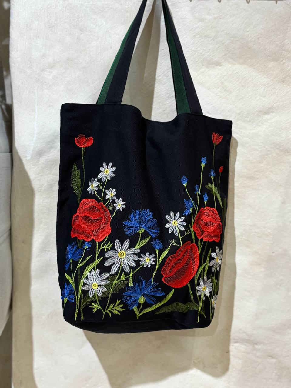 刺繍入りリネントートバッグ：花柄ビーチバッグ - Etsy 日本