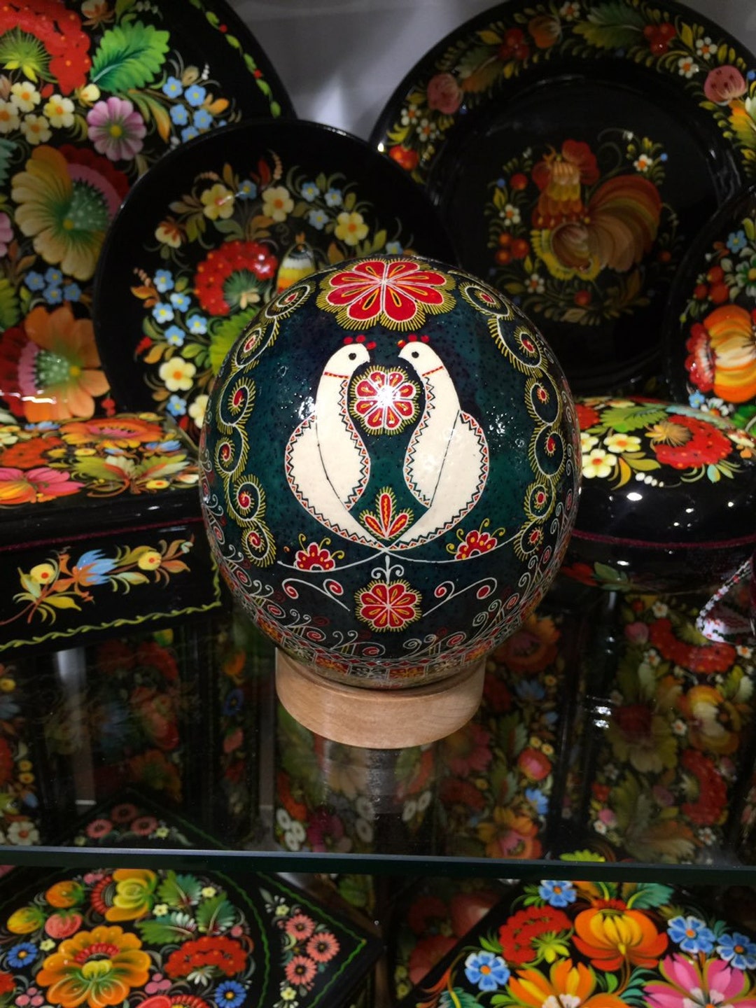 Ostrich Egg Pysanka Easter Ostrich Pysanky Traditional Ukrainian ...