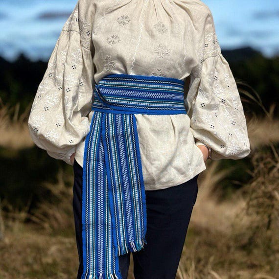 Faja Woven Belt Sash Handmade Woven Guatemalan Multicolored Faja Sash Belt  main image 3