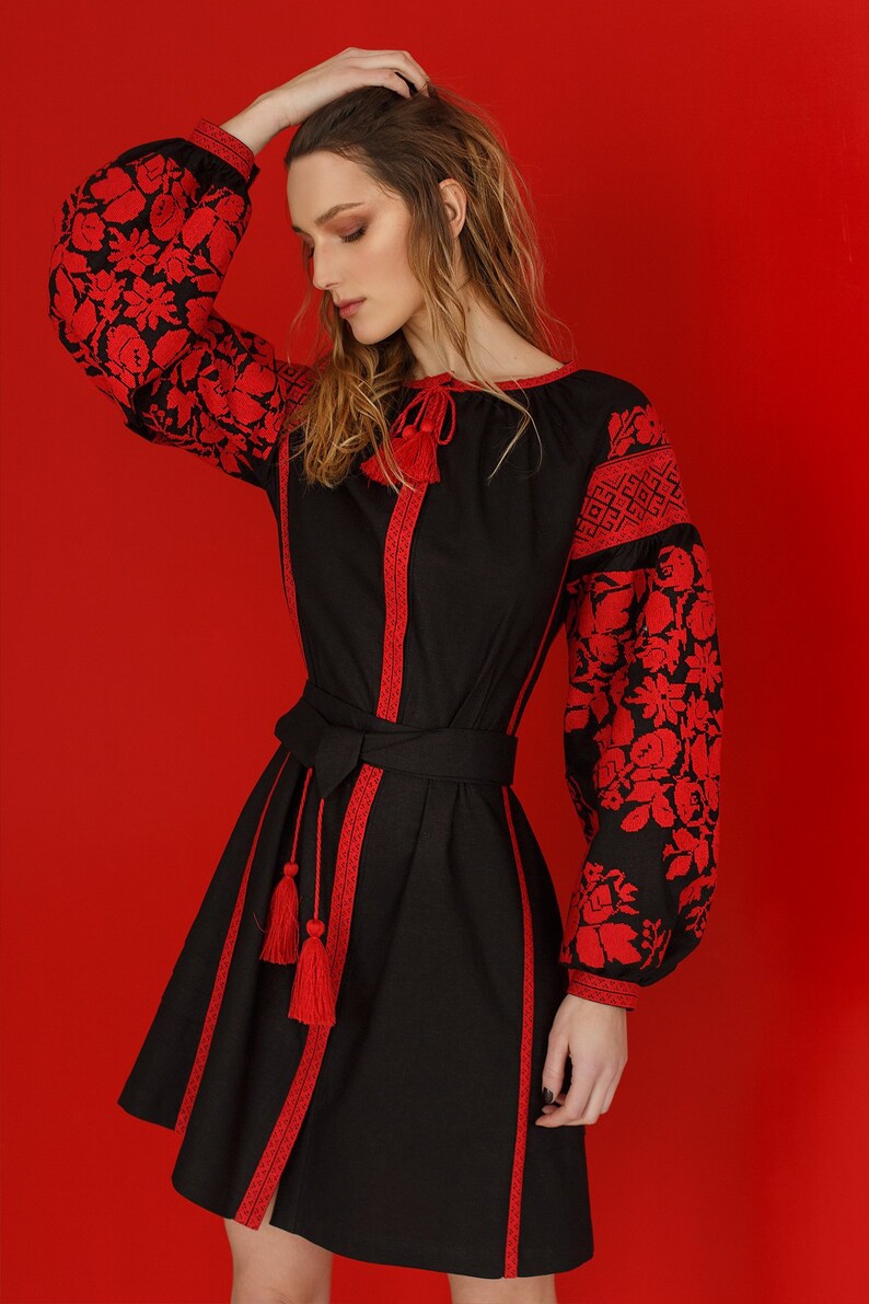 Gift for Women Gift for Wife Ukrainian Dress Ukrainian vyshyvanka dress Boho Ukrainian folk Dress Gift for Her Gift for Christmas