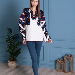 Ukrainian vyshyvanka Vyshyvanka blouse Handmade Gift woman embroider Blouses Gift for Her Women tops Christmas EasterMOTHERS DAY image 2