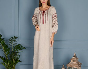 Ukrainian vyshyvanka dress Boho. Gift for Her. Gift for Wife. Gift for Women. Ukrainian folk Dress Gift for Mother’s Gift for Christmas