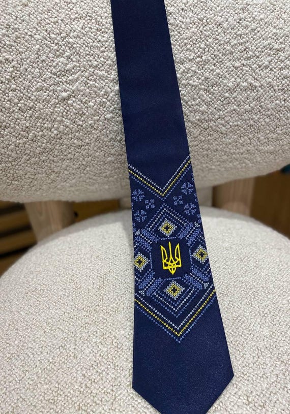 ukrainian embroidered ties