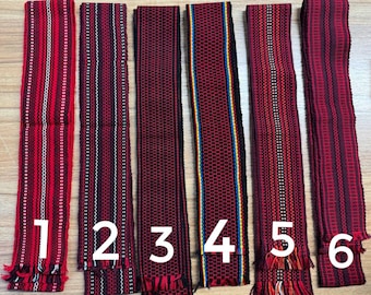 VINTAGE Red Wide Woven Wrap Belt Vintage Red Woven Stretch Belt | Wide Red Woven Belt  main image 3