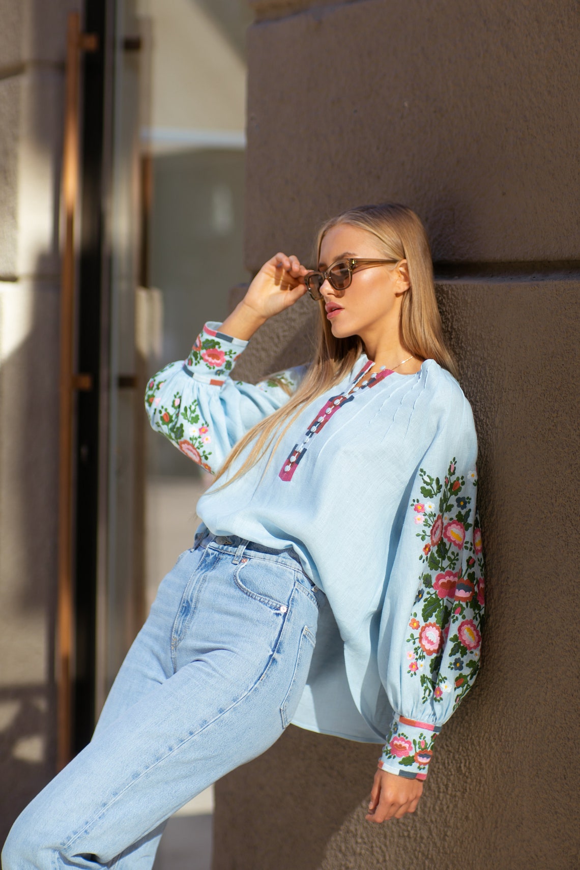 2021 Linen Blouse Limited Collection Ukrainian Linen Etsy