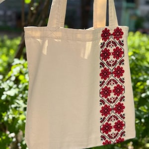 Embroidered linen bag, Linen bag, Organic bag  Bright embroidery, Gift for mother ,Her, Flower beach bag, Summer tote bag