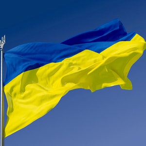 Ukrainian flag from Ukraine made in Ukraine 140*90cm Ukrainian national big flag garden Ukrainian shop Flag made in Ukraine Support