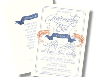 Lowcountry Shrimp Boil Shower Invitation