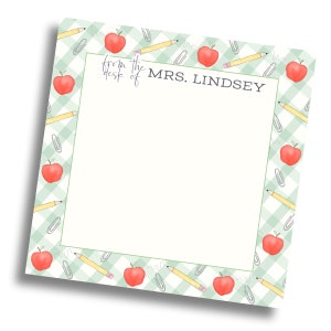 From the Desk of (teacher) Notepad - Etsy