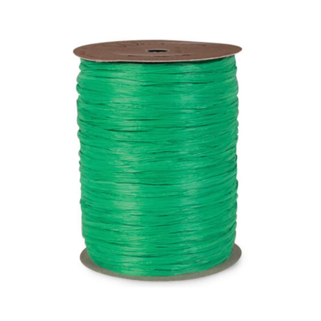 Matte Raffia Ribbon - KELLY GREEN - Etsy