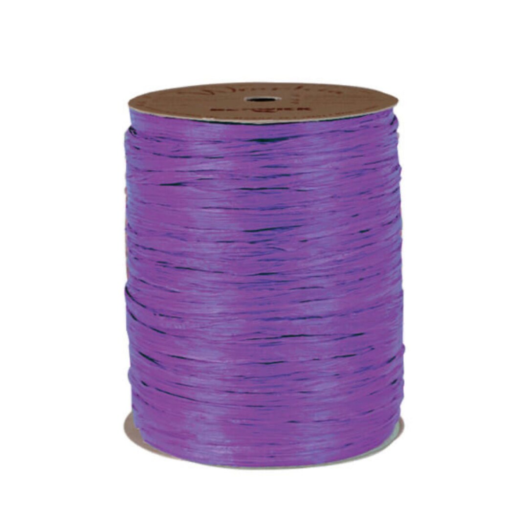 Matte Raffia Ribbon - PURPLE - Etsy